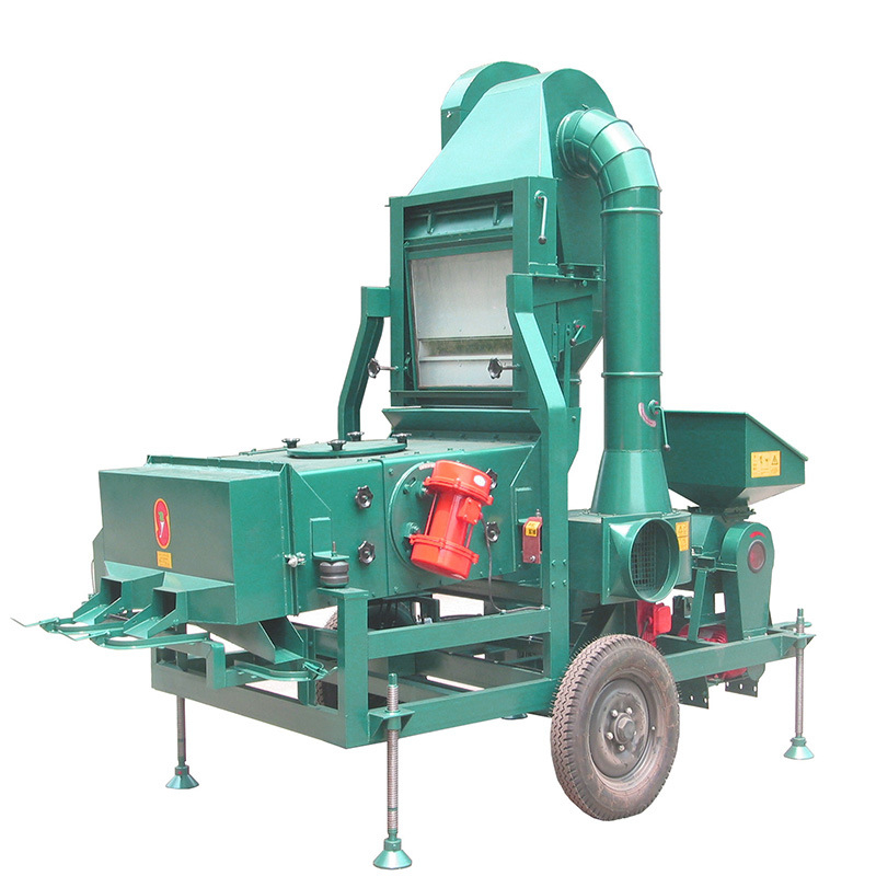 Combined Wheat Seed Awn Removing and Air Screen Cleaning Machine
