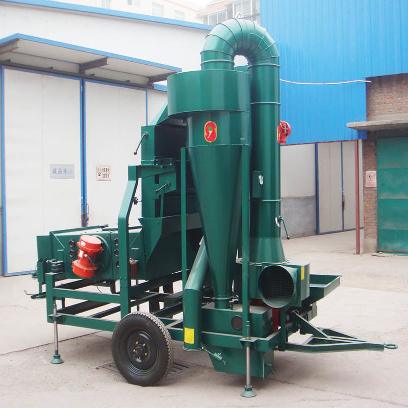 Raw Grain of Rice Vibrating Screening Cleaning Paddy Seeds Cleaning Machinery