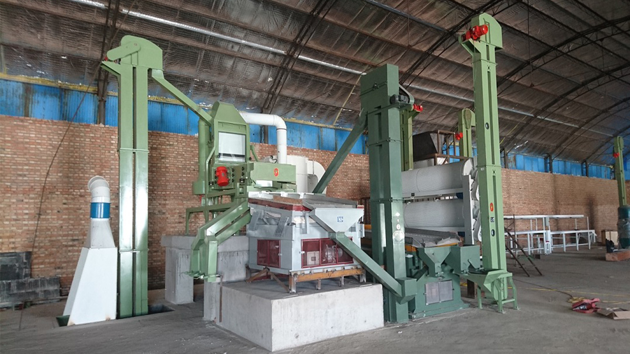New installed mung bean seed cleaning machine